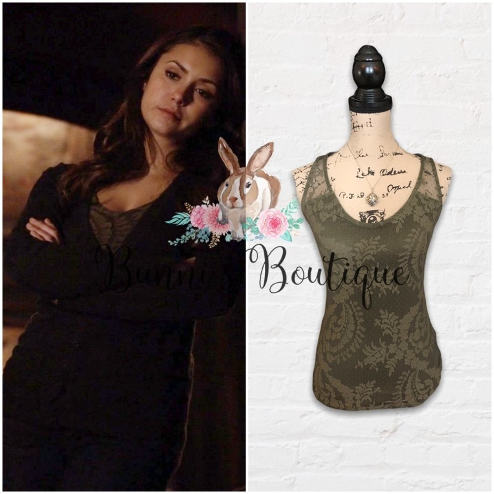 Elena Gilbert's Guess Lace Floral Tank